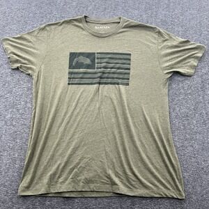Simms Olive Green Short Sleeve Tee